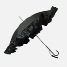 FOX UMBRELLAS WL9 SLIM LEATHER CROOK HANDLE DEEP FRILL EDGE