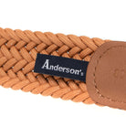 ANDERSONS CASUAL WOVEN WAXED COTTON BELT WITH NAPPA TRIMS B0667