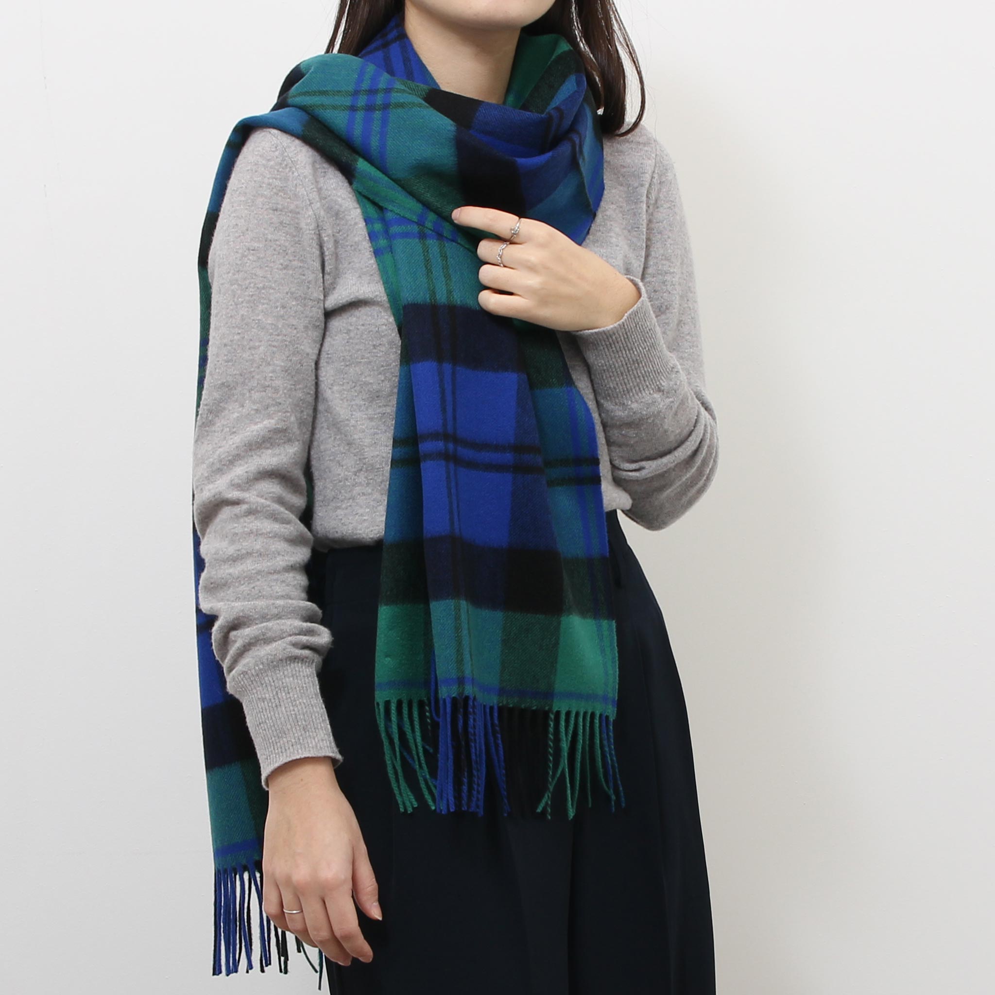 JOHNSTONS ジョンストンズ マフラー 中判 ストール OVERSIZED CASHMERE TARTAN SCARF WA000057  WA57 カシミヤ タータンチェック – CHG