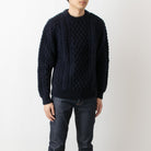 インバーアラン INVERALLAN メンズ レディース クルーネック長袖ニット ARAN COUNTRY MEETINGS CREW NECK SWEATER 1A