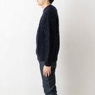 インバーアラン INVERALLAN メンズ レディース クルーネック長袖ニット ARAN COUNTRY MEETINGS CREW NECK SWEATER 1A