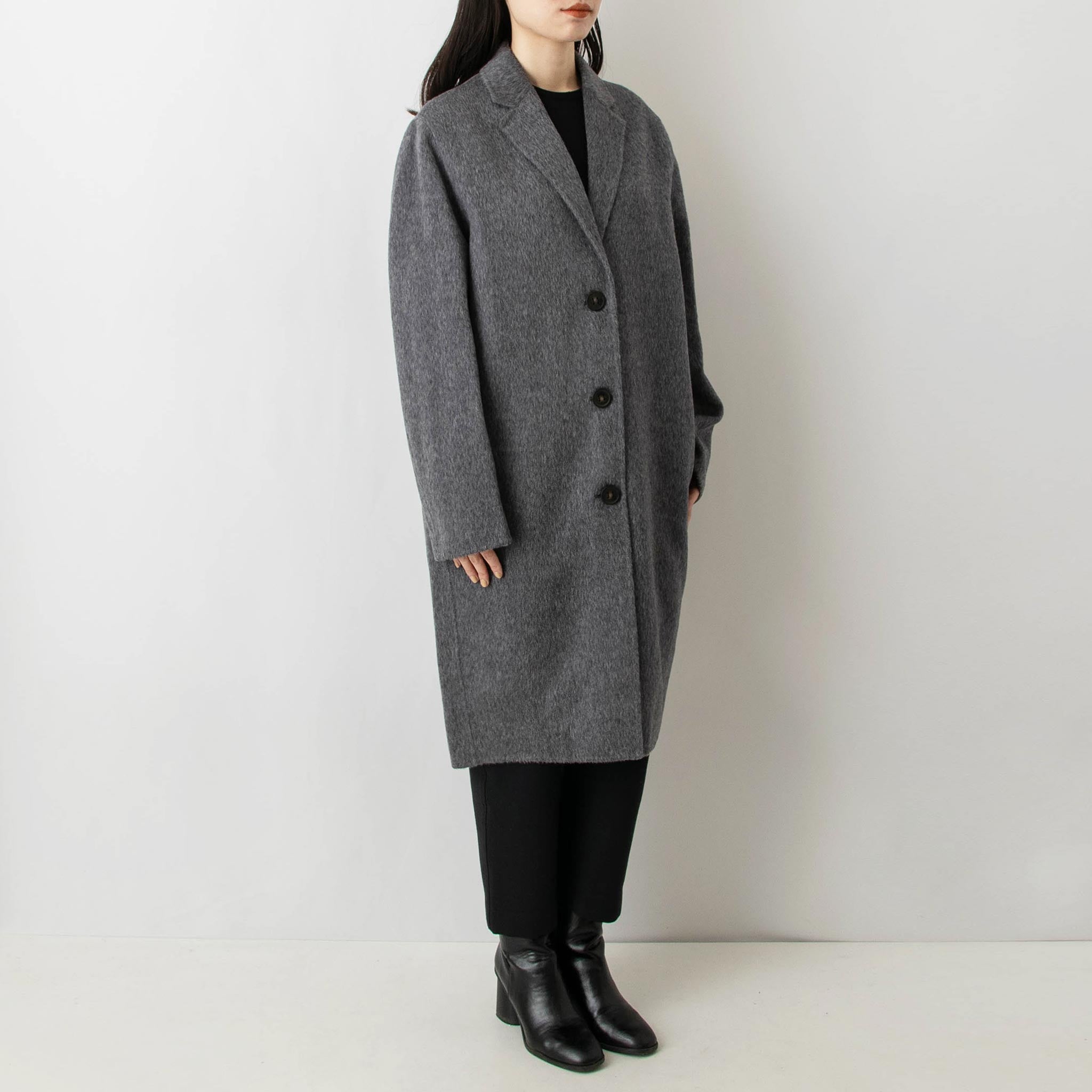 ACNE STUDIOS - SINGLE-BREASTED COAT FN-WN-OUTW000555 A90411 990 – CHG