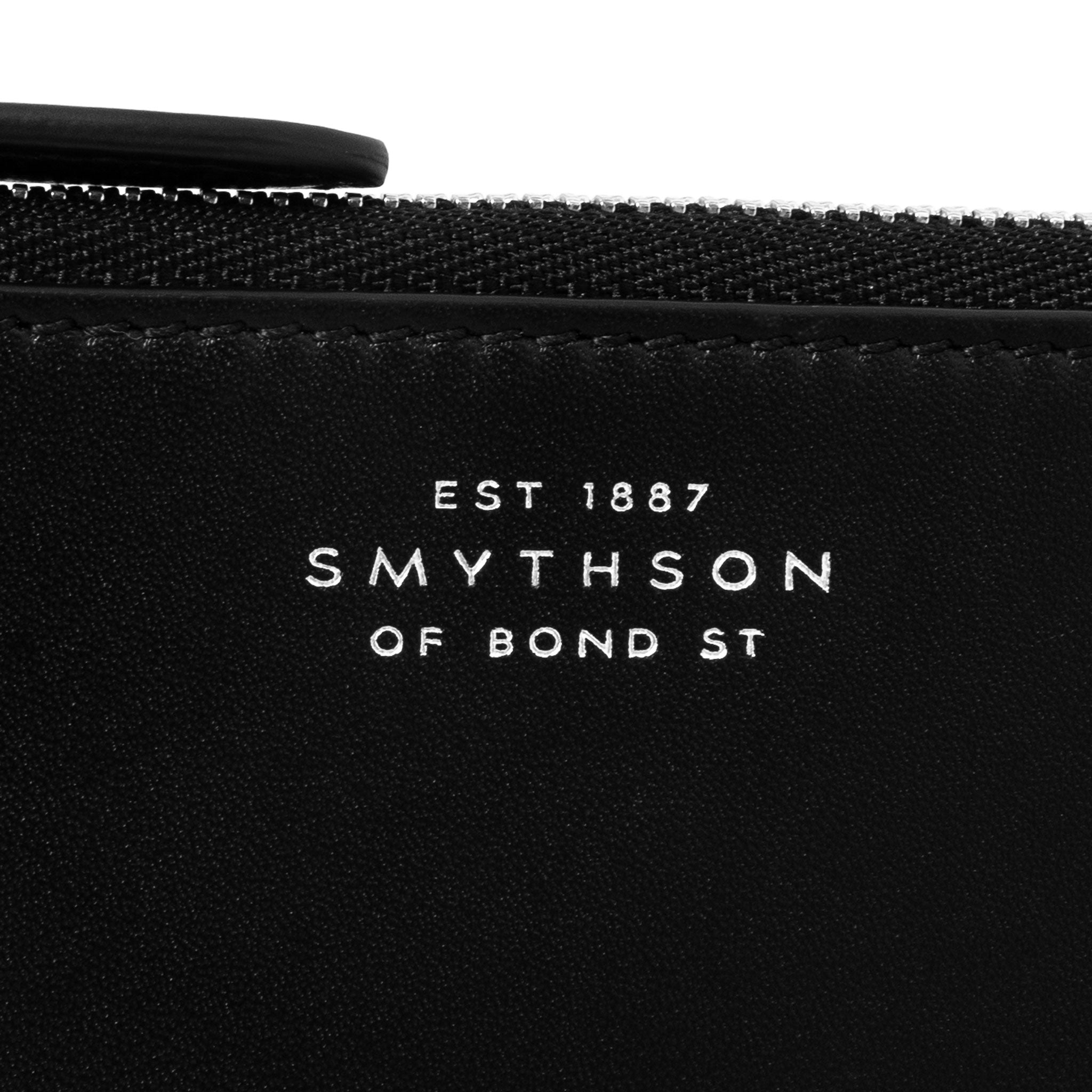 スマイソン SMYTHSON 財布 カードケース/コインケース（フラグメントケース） ブラック BOND 4CC FLAT COIN PURSE 1023054 BLACK
