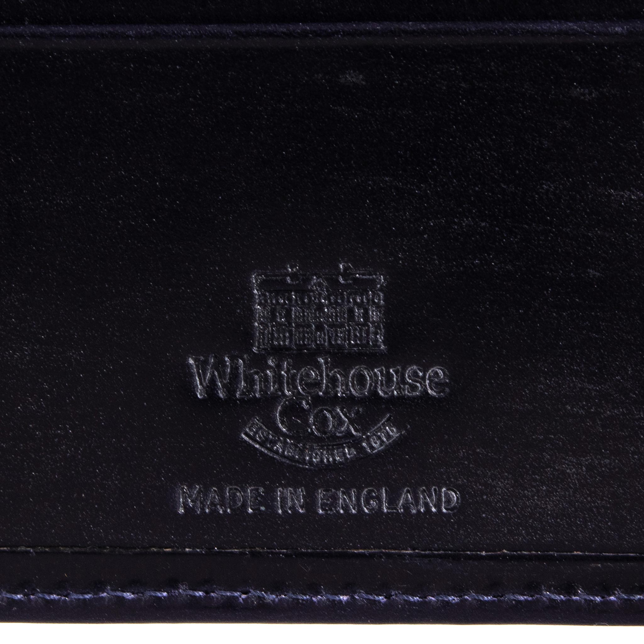ホワイトハウスコックス WHITEHOUSE COX 財布 メンズ 二つ折り財布 ネイビー NOTE CASE BRIDLE S5571 NAVY