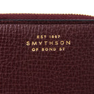 スマイソン SMYTHSON 財布 レディース 二つ折り財布 マホガニーブラウン LUDLOW ZIP BIFOLD WALLET 1025991 MAHOGANY