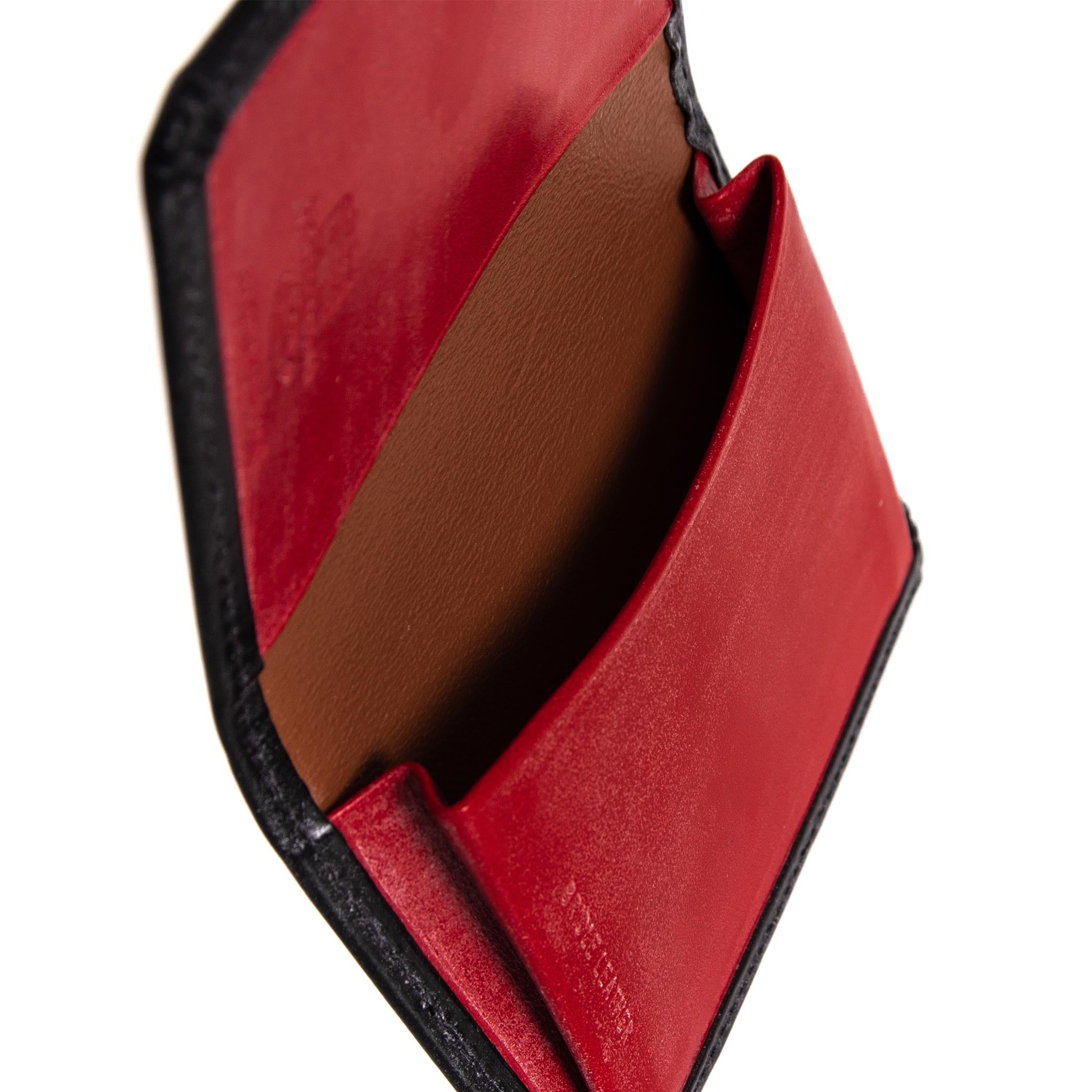 ホワイトハウスコックス WHITEHOUSE COX メンズ 名刺入れ(カードケース) ブラック/レッド NAME CARD CASE BRIDLE 2TONE S7412 BLACK/RED